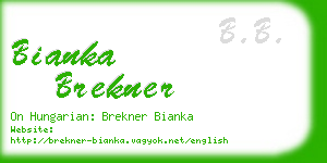 bianka brekner business card